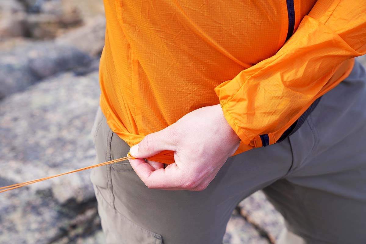 Patagonia Houdini windbreaker jacket (waist cinch)