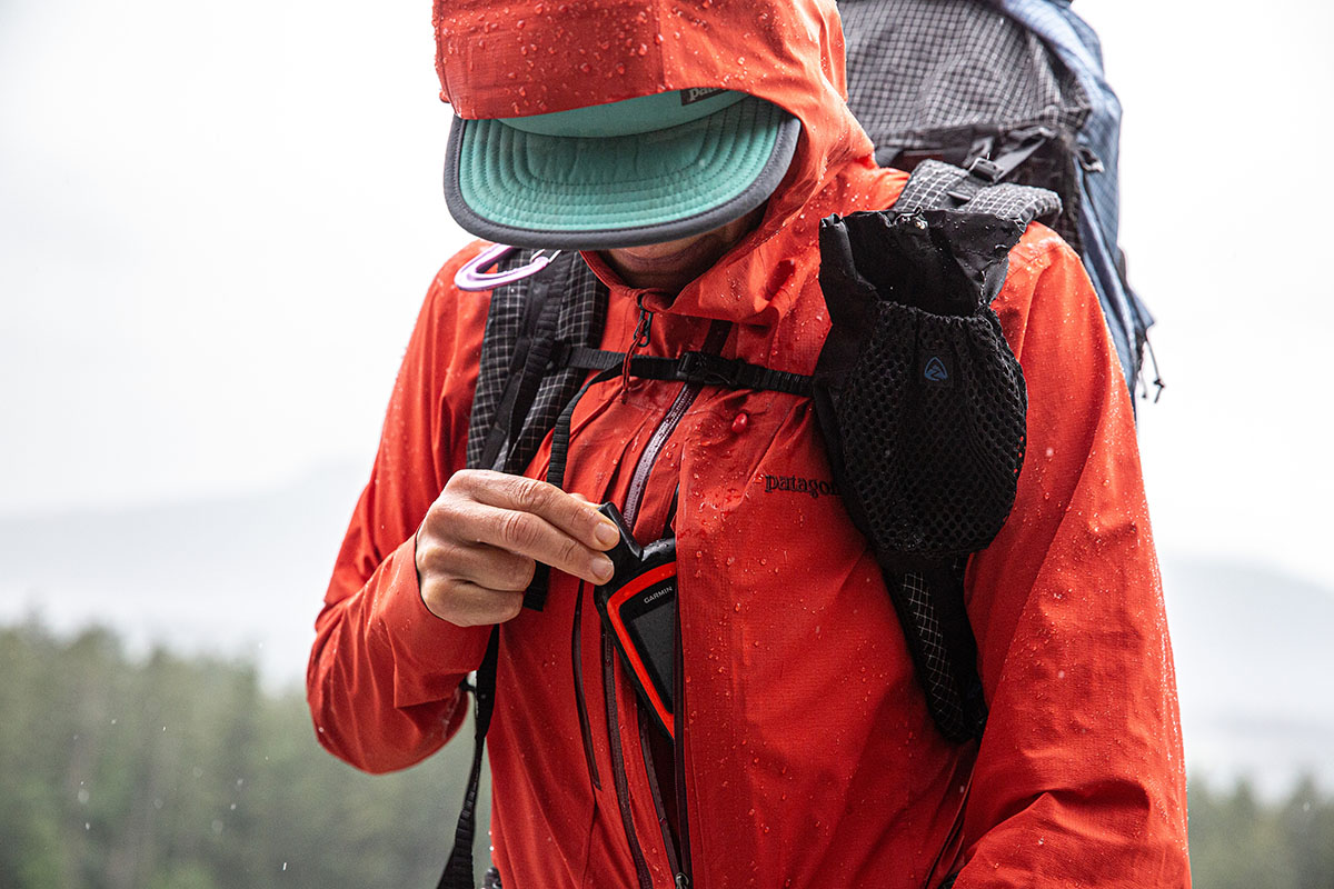 Patagonia M10 Storm Jacket (Garmin in chest pocket)