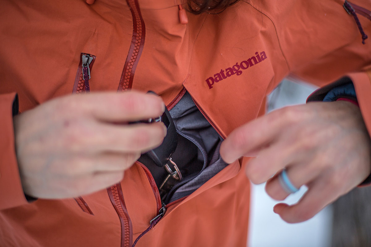 Patagonia PowSlayer ski jacket (chest pocket)