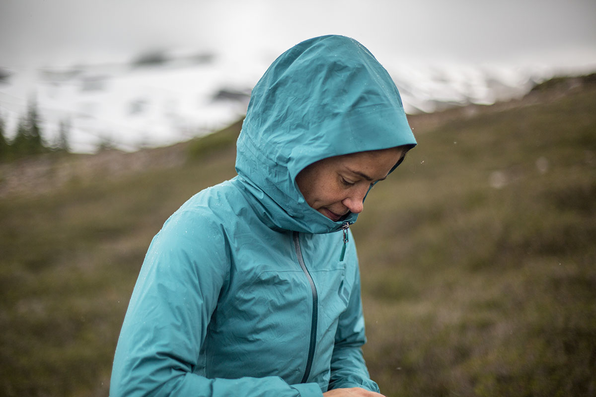 Patagonia Rainshadow rain jacket (Black Diamond StormLine Stretch competitor)
