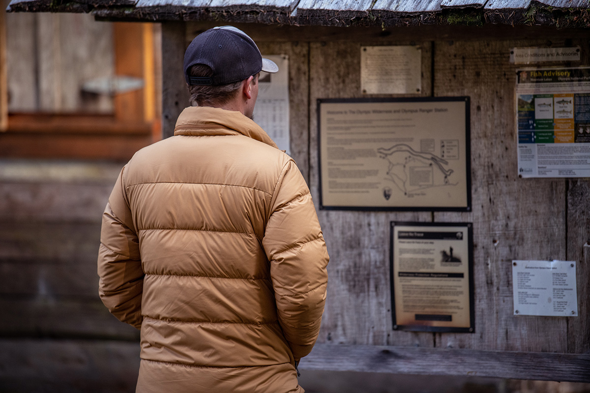 Patagonia Men's Reversible Silent Down Fleece Jacket