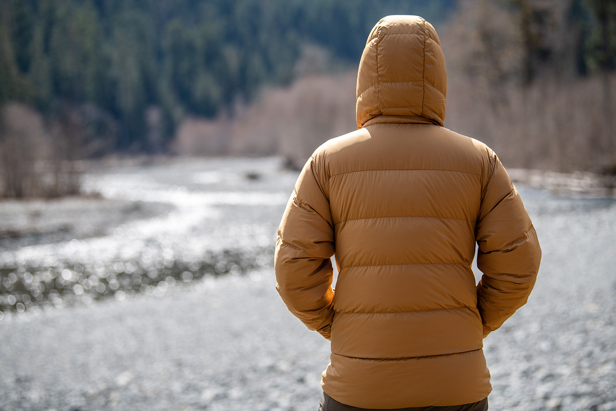 Patagonia Silent Down Jacket (back of jacket)