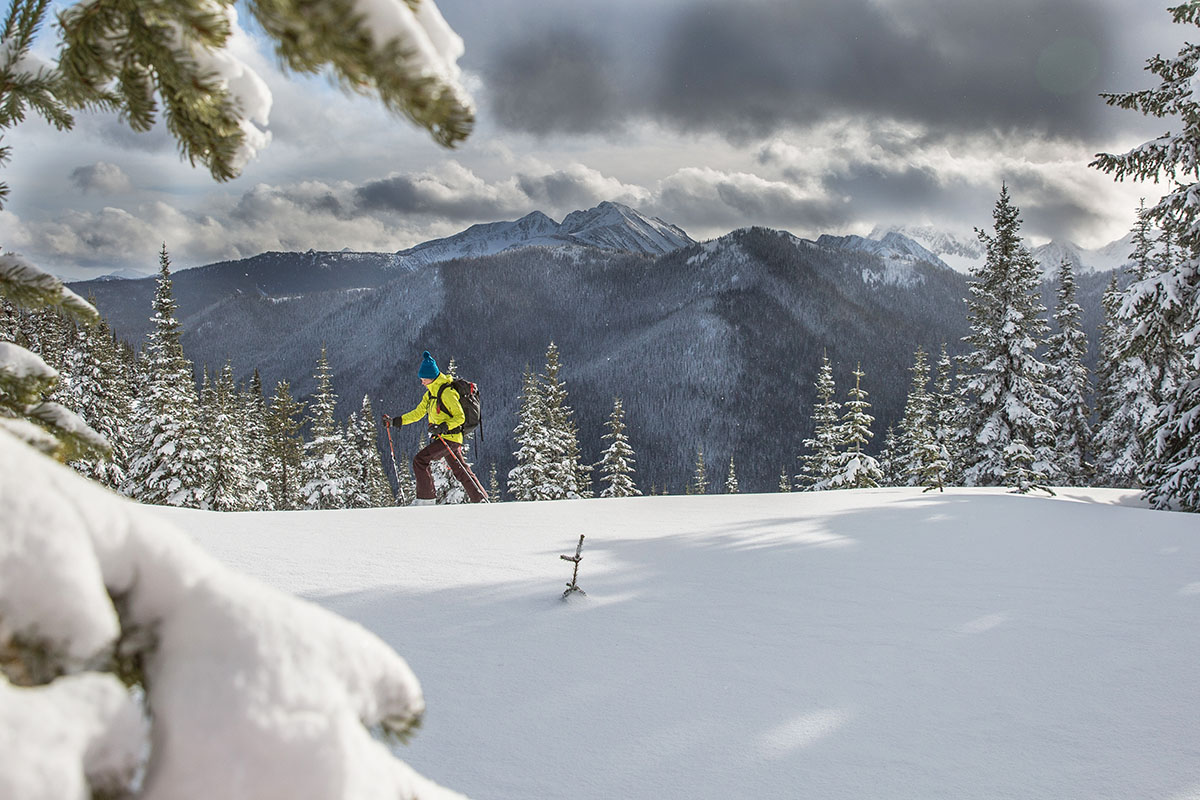 Patagonia SnowDrifter ski jacket (skinning in backcountry)