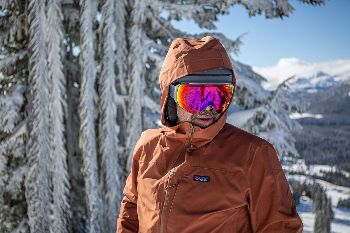 ​​Patagonia Storm Shift Jacket (wearing hood)