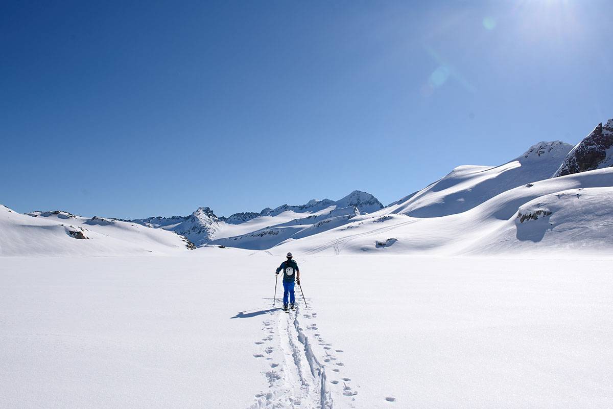 ​​Patagonia Stormstride Pants (skinning in mountains)