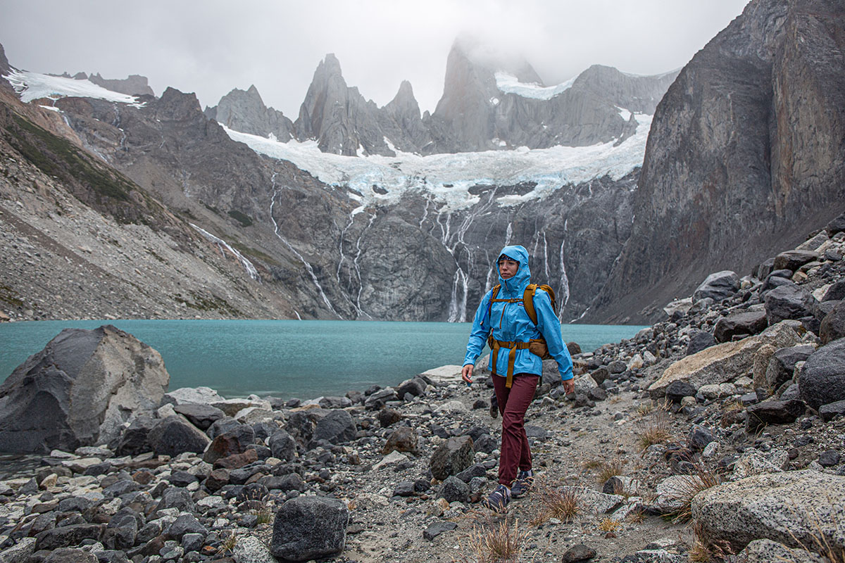 Patagonia Torrentshell 3L rain jacket (hiking in rain)