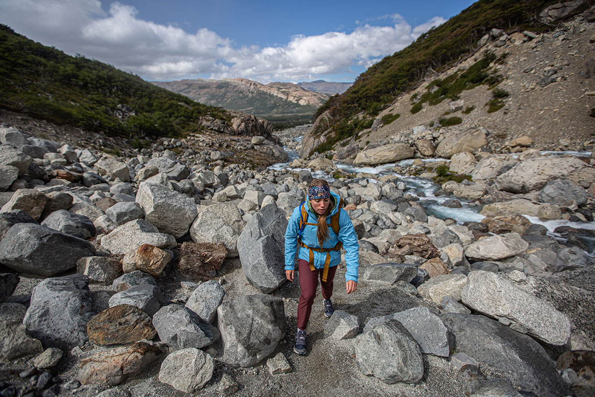 Patagonia Torrentshell 3L rain jacket (hiking in sun)