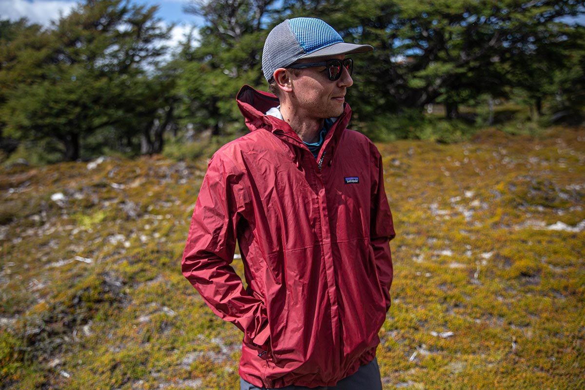Patagonia Torrentshell 3L (standing with hands in pockets)