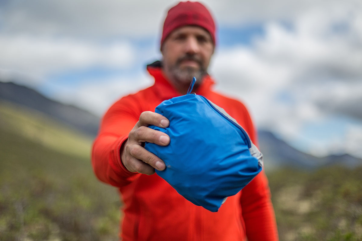 Patagonia Torrentshell 3L rain jacket (packability)