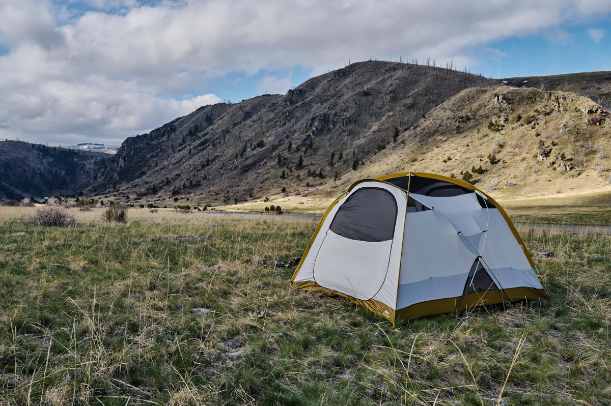 REI Co-op Base Camp 6 (tent set up)