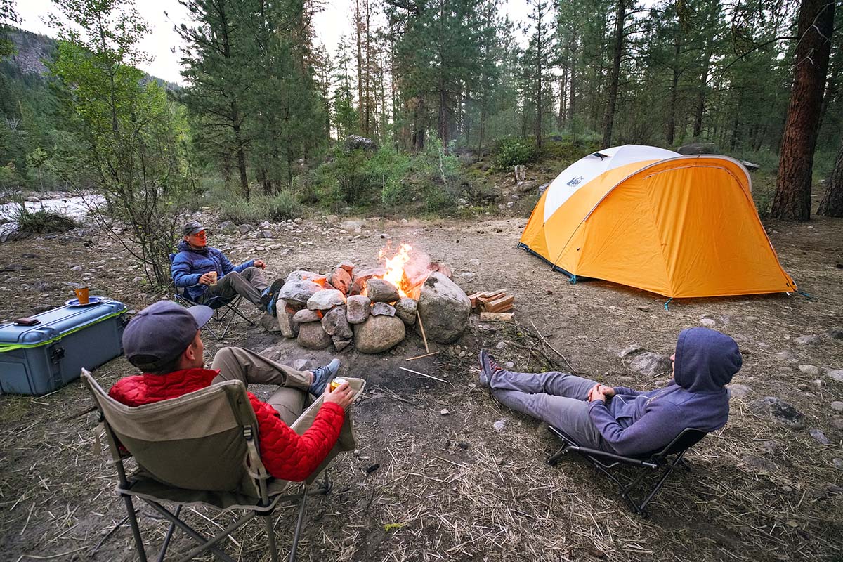 REI Co-op Base Camp 6 Tent (fire)