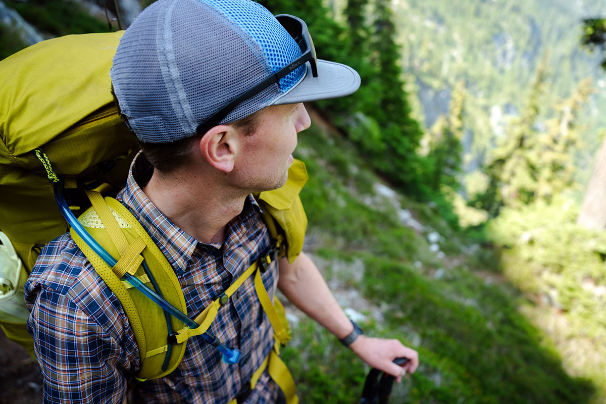 REI Co-op Flash 55 backpack (shoulder straps from above)