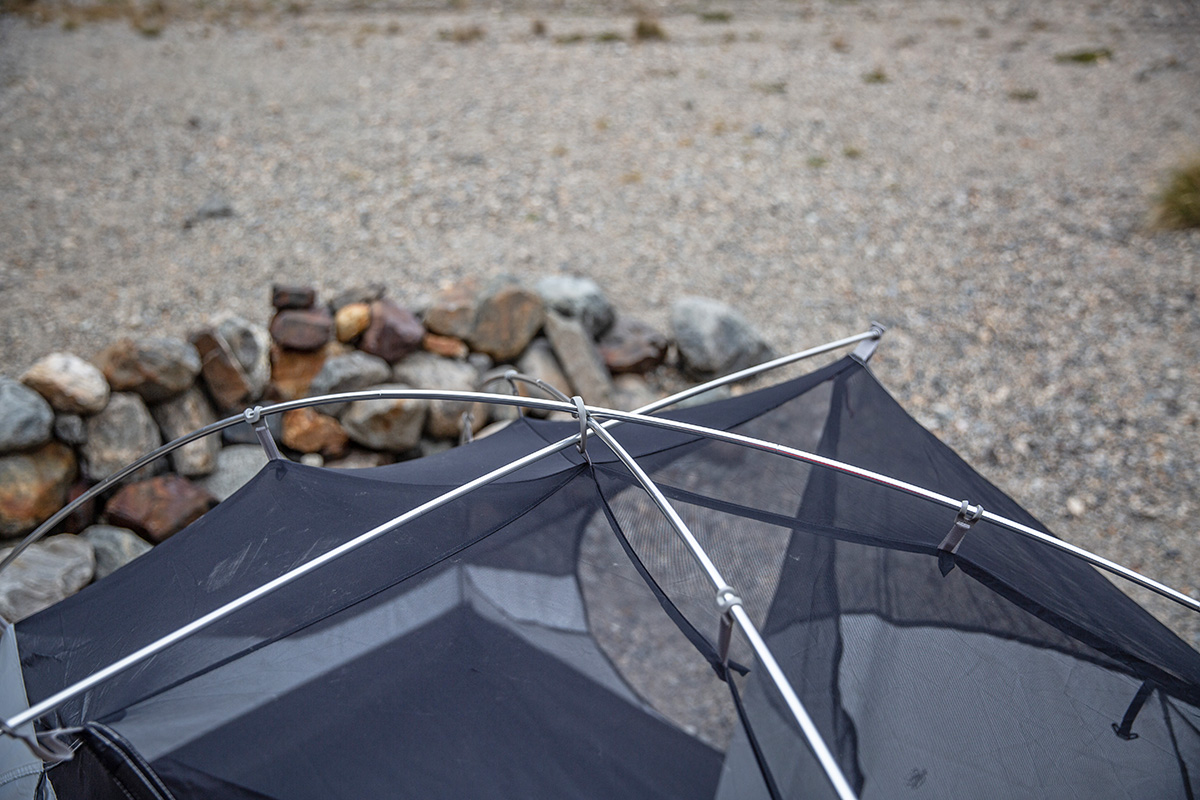 REI Co-op Trail Hut 2 Backpacking Tent (setup under rain fly)