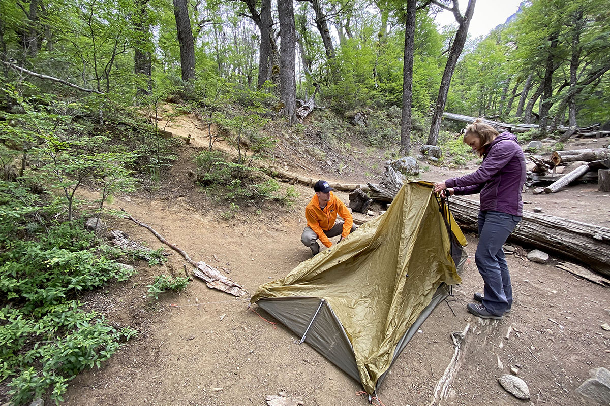 REI Flash Air 2 backpacking tent (set-up)