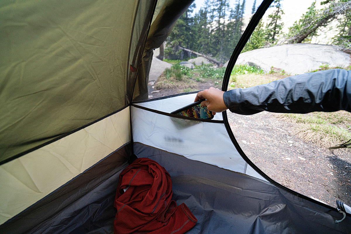 REI Co-op Passage 2 backpacking tent (interior mesh pocket)