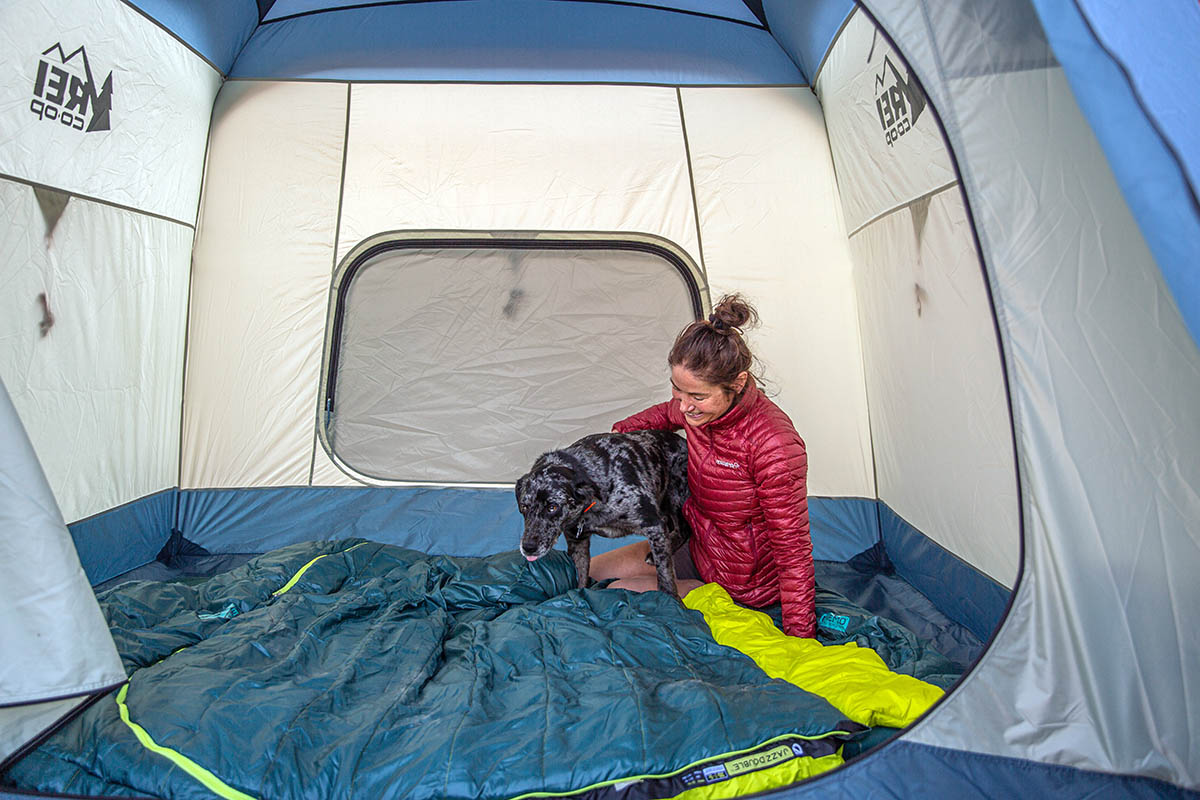 REI Co-op Skyward 4 camping tent (with double bag and pad inside)