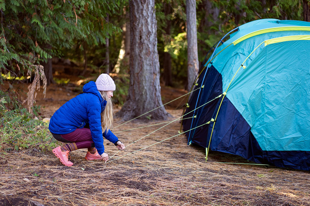 Rab Cubit Stretch Down Hoody (staking out tent)