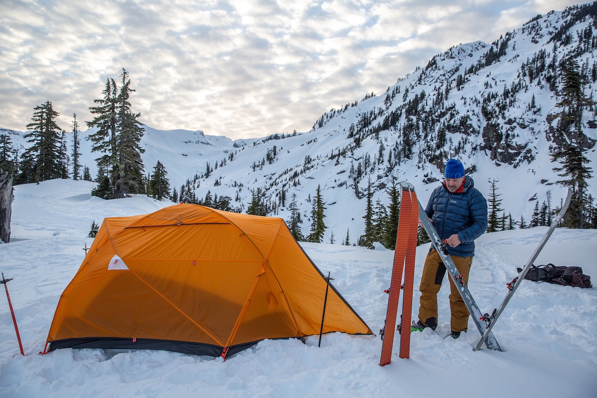 Skiing with the Rab Mythic Alpine jacket