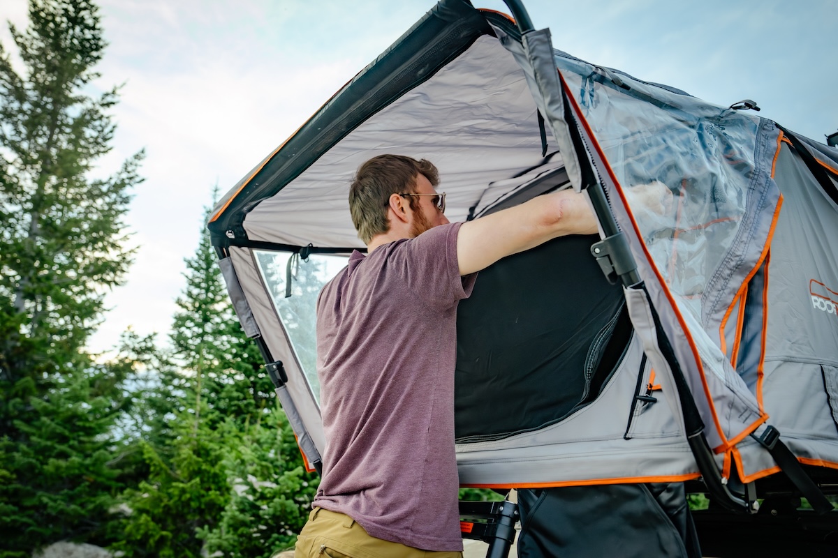 Front awning on the Condor 2