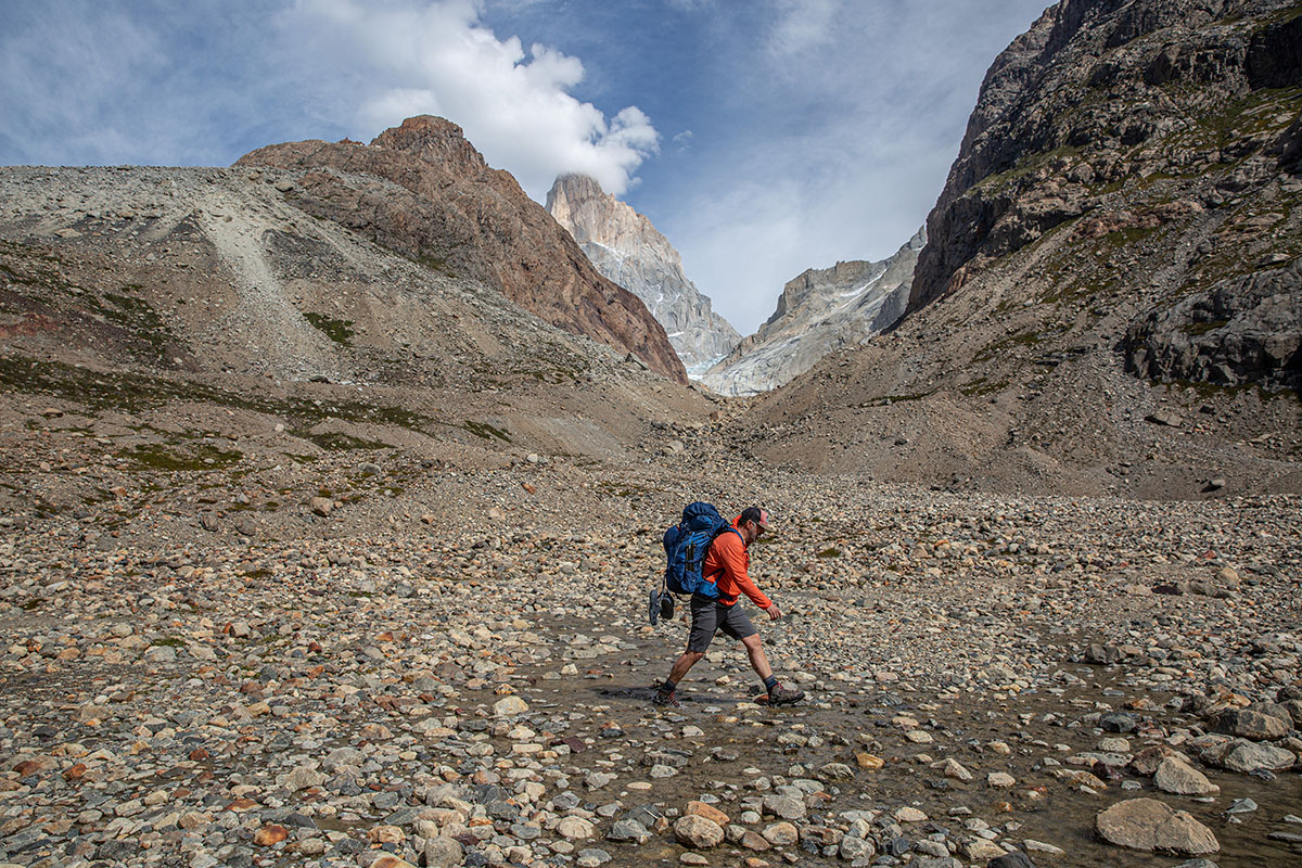 Salewa MTN Trainer Mid GTX hiking boot (backpacking in Patagonia)