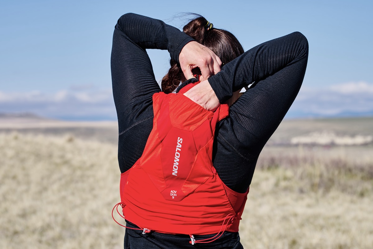 salomon ADV Skin running pack review - full back 