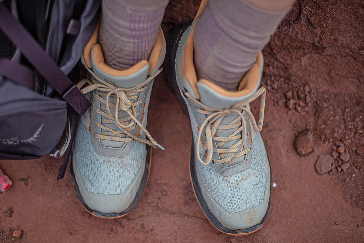 Salomon OUTpulse Mid GTX hiking boots (from above)