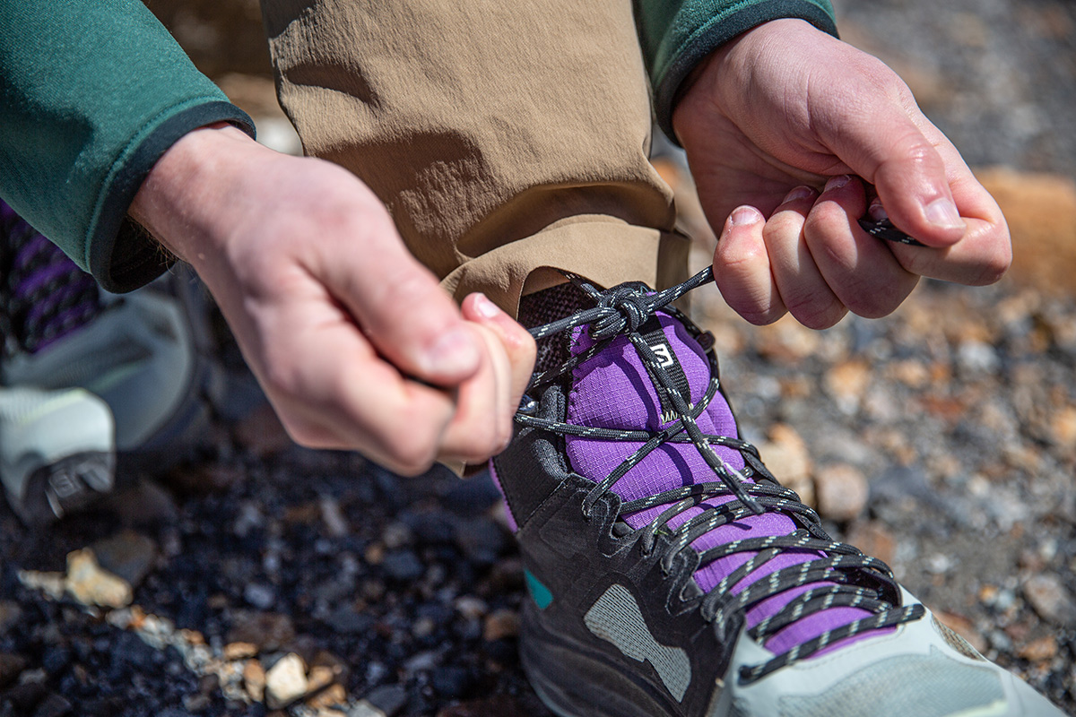 Salomon Predict Hike Mid GTX (lacing system and support)