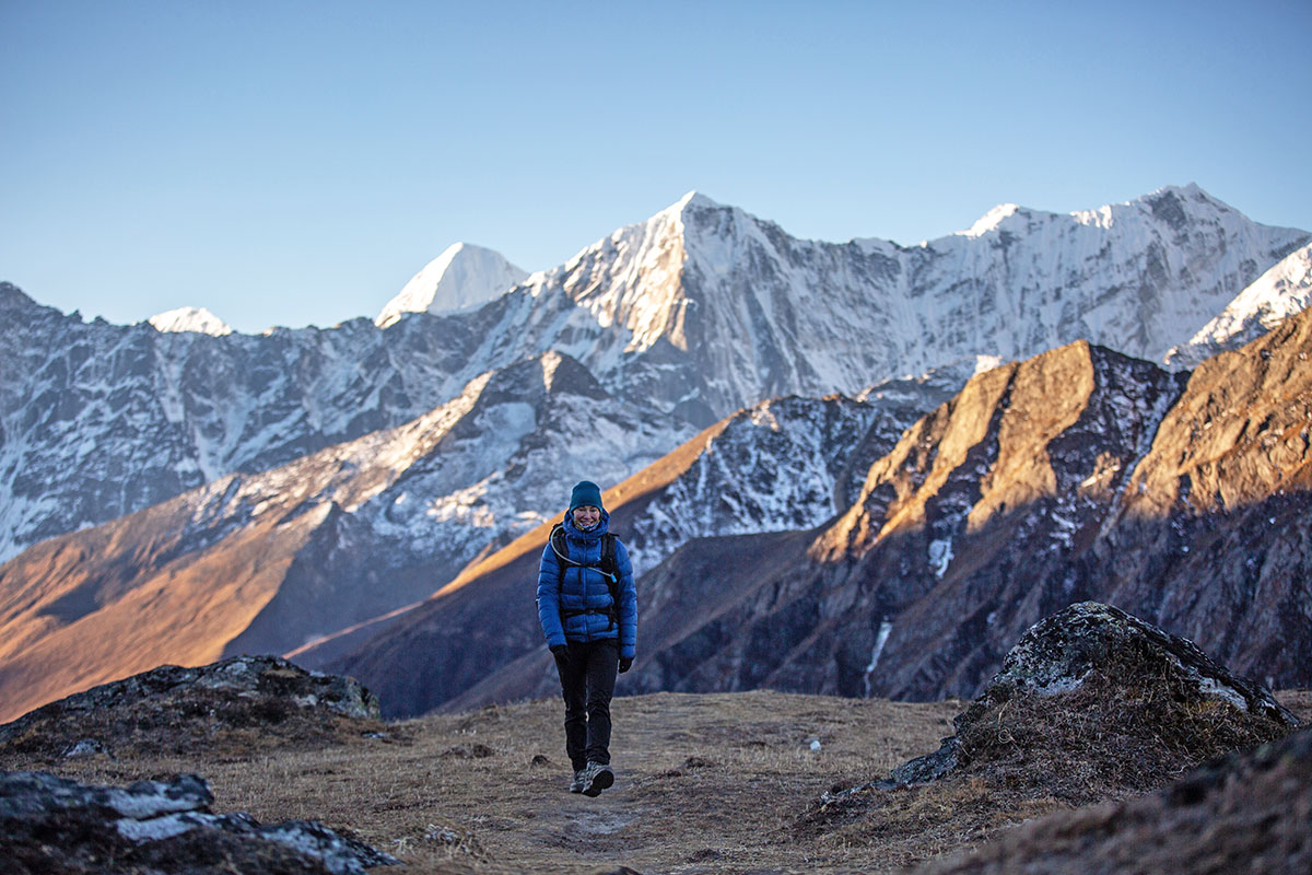 Salomon Quest 4 GTX hiking boots (hiking in snowy Nepal mountains)