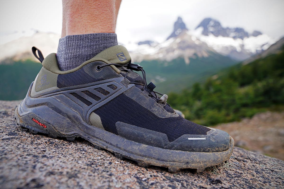 Salomon X Raise Low GTX hiking shoes (close-up)