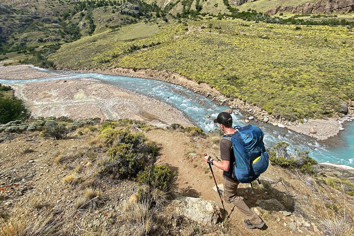 Salomon X Raise Low hiking shoes (ridge above river)