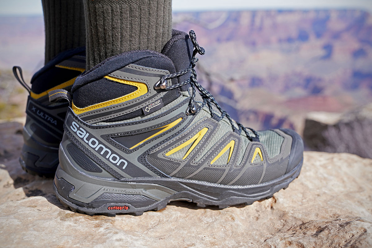 Salomon X Ultra 3 Mid GTX hiking boot (side profile)