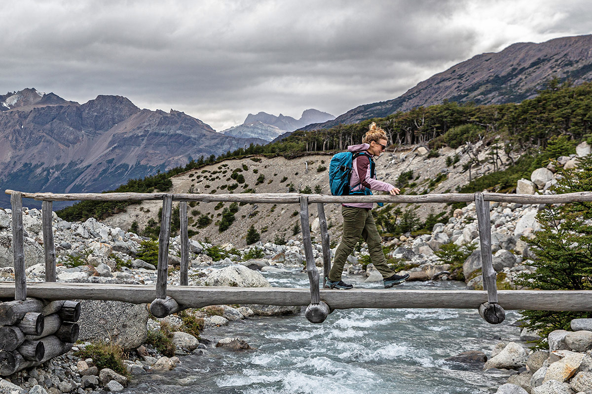 Salamon X Ultra 4 GTX Low (crossing a bridge in Patagonia) 1