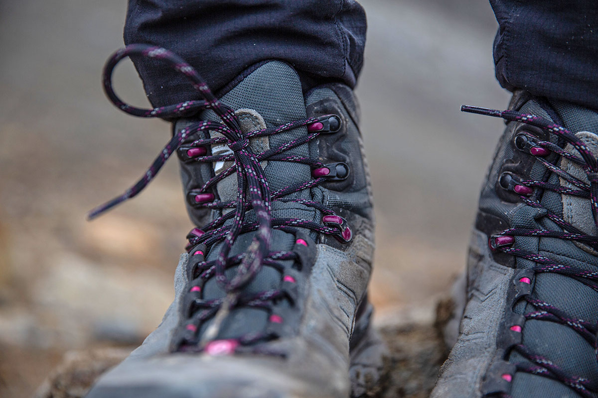 ​​Scarpa Rush TRK GTX hiking boot (closeup of laces)