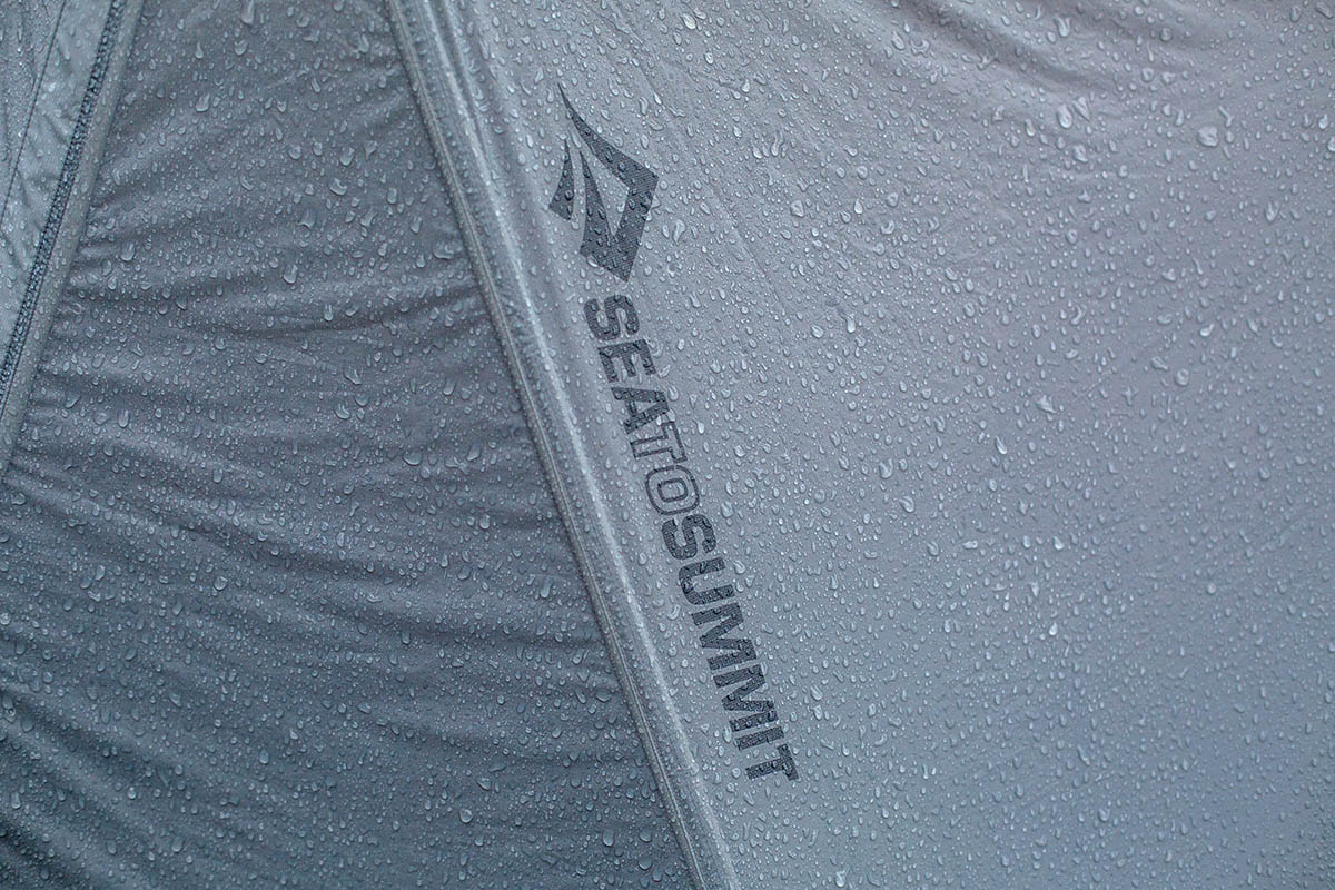 Sea to Summit Alto TR2 backpacking tent (logo closeup)