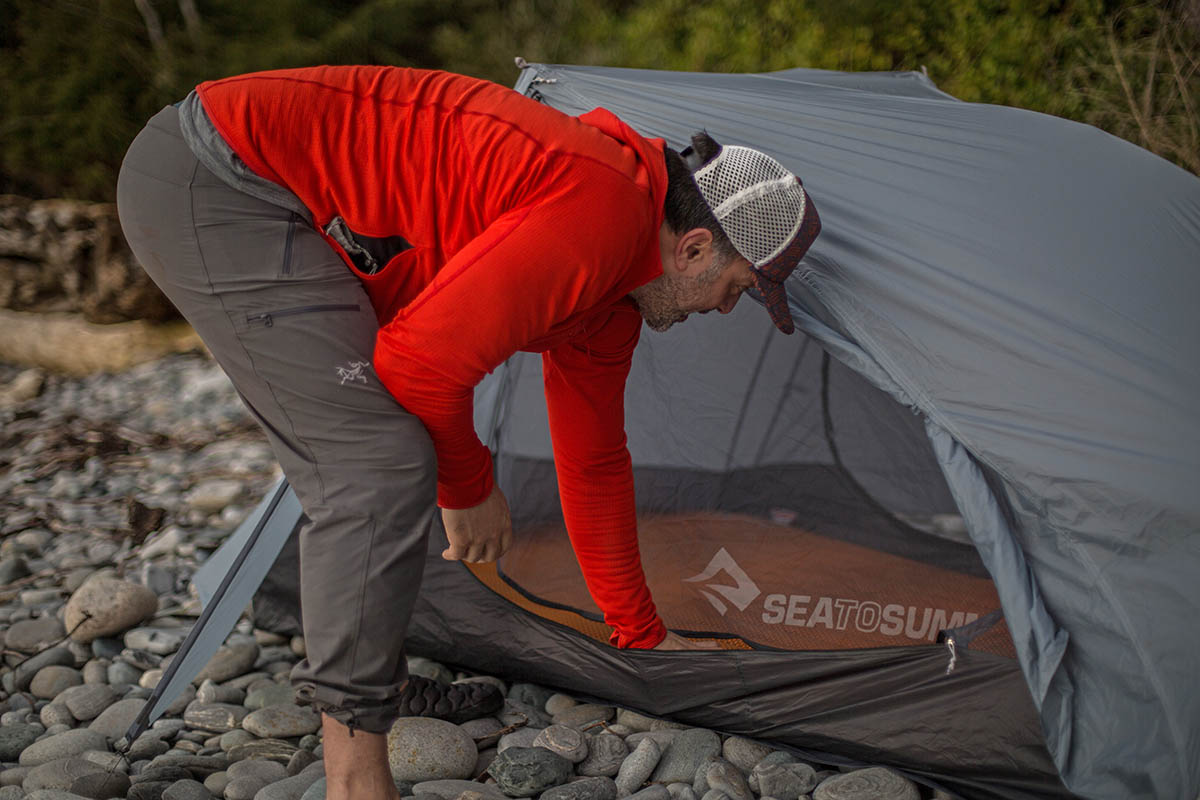 Sea to Summit Alto TR2 backpacking tent (with sleeping pad inside)