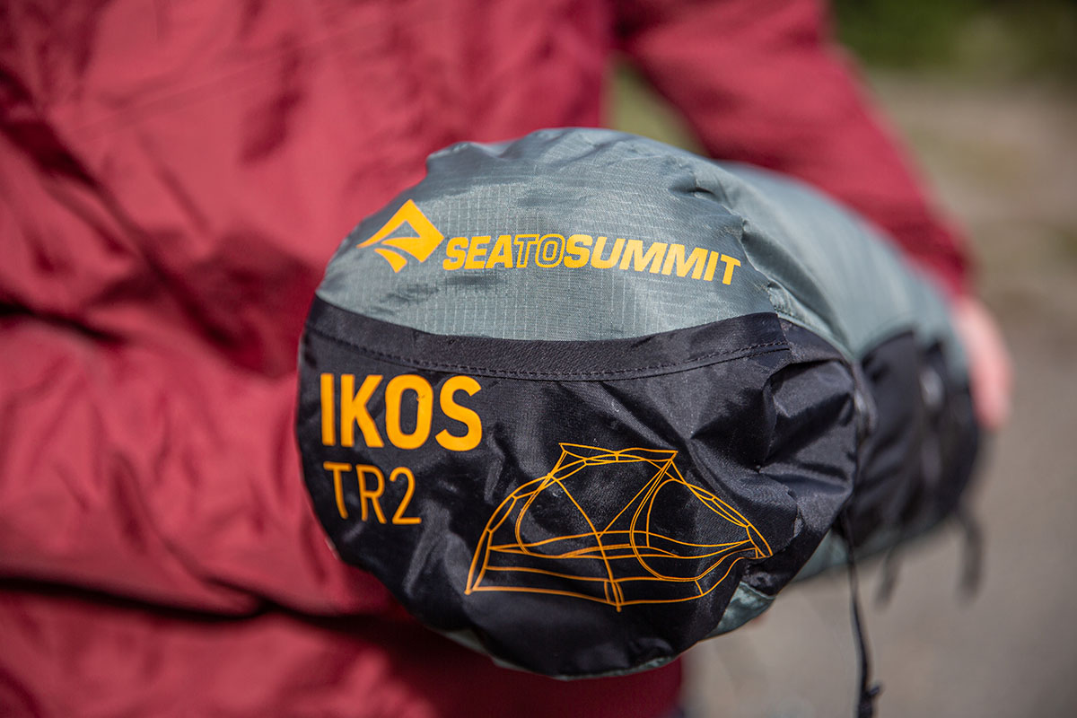 ​​Sea to Summit Ikos TR2 tent (closeup of stuff sack)