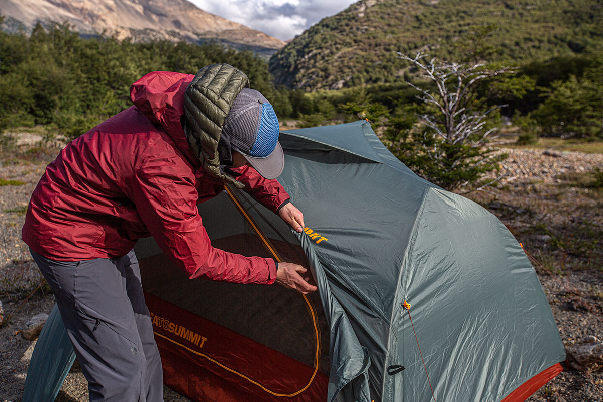 ​​Sea to Summit Ikos TR2 tent (rolling rainfly back)