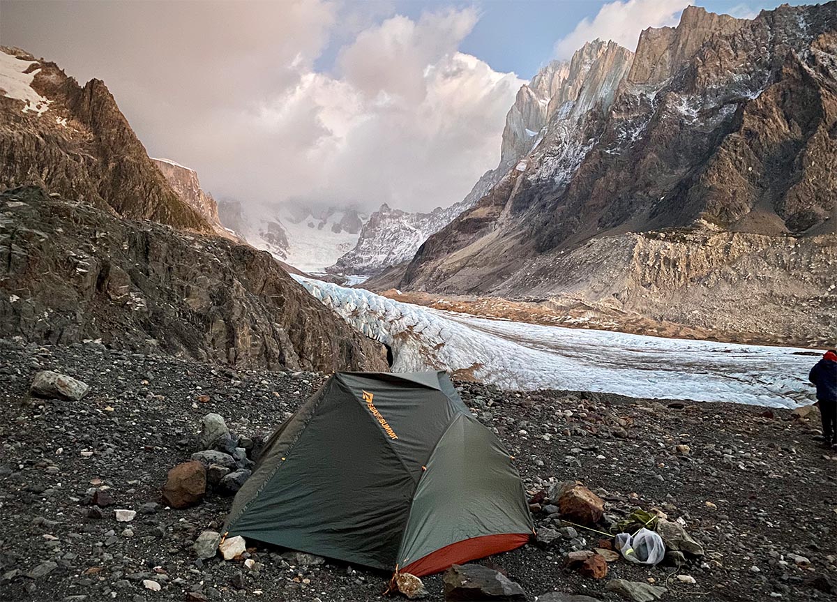 Sea to Summit Ikos TR2 tent (set up by Torre Glacier)