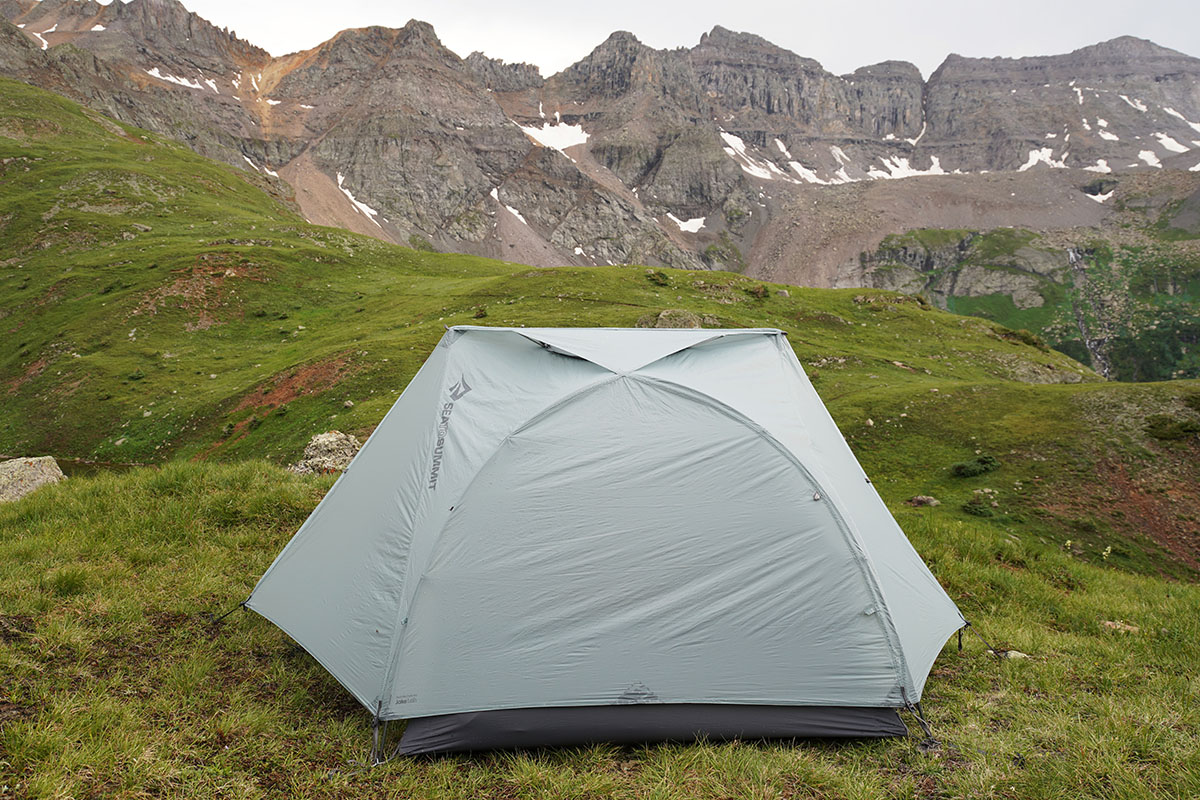 ​​Sea to Summit Telos TR2 backpacking tent (set up in Colorado wilderness)