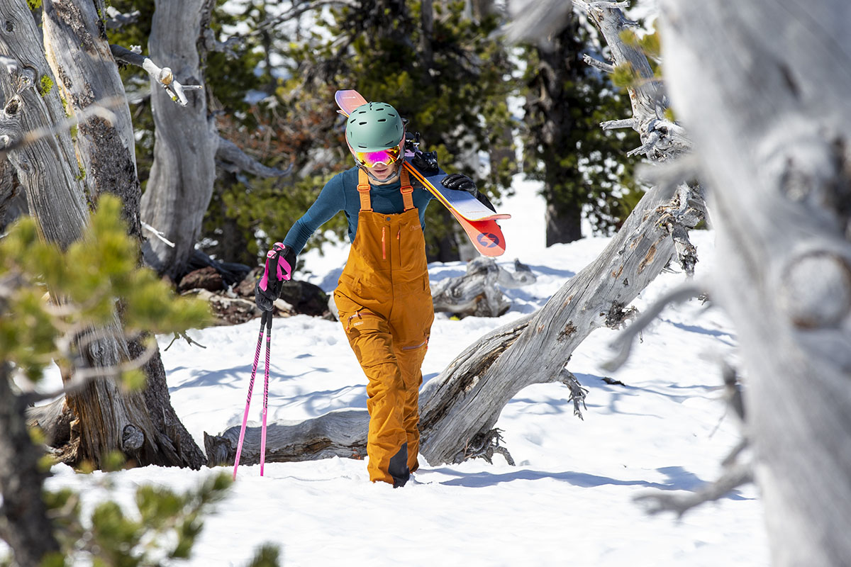 Smartwool Intraknit Thermal Merino Base Layer Crew (carrying skis in deep snow)