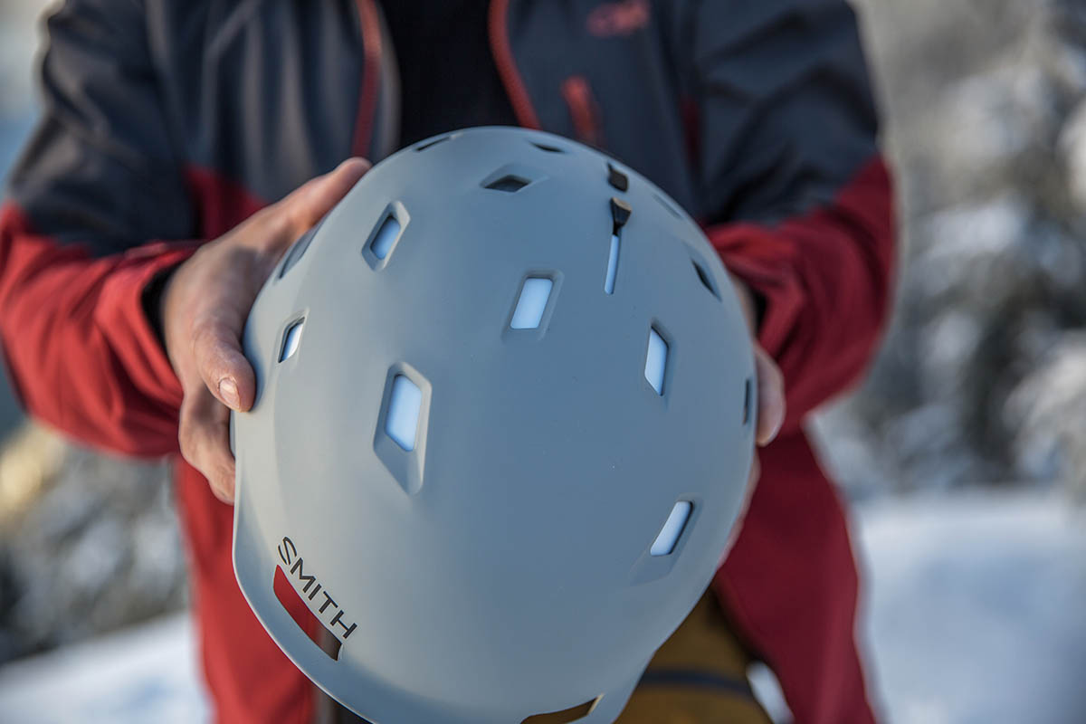 Smith Quantum MIPS helmet (closeup of vents)