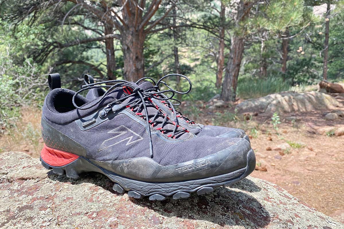 Tecnica Plasma S GTX hiking shoe (side upper detail)