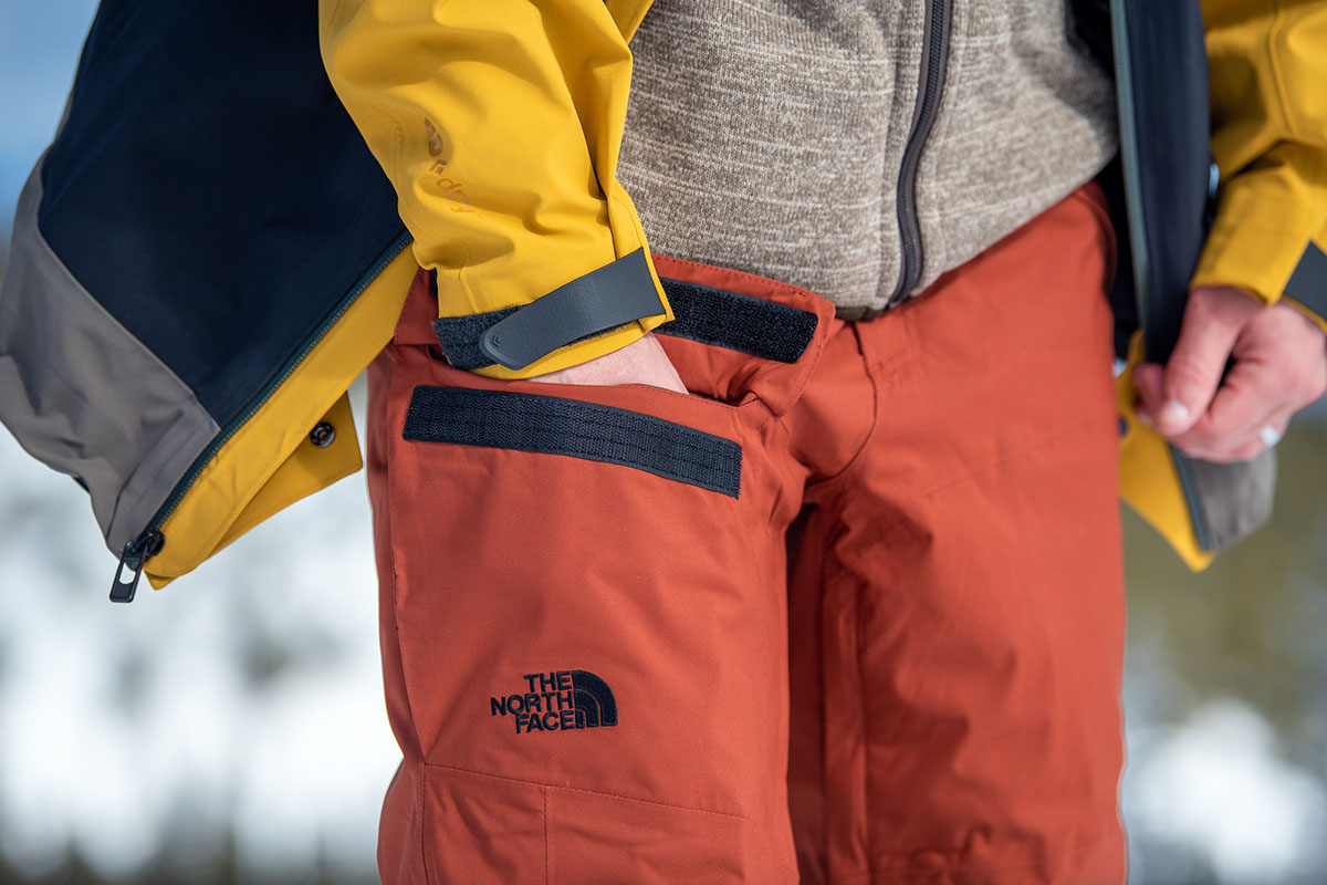 The North Face Freedom Insulated ski pants (pocket flap)