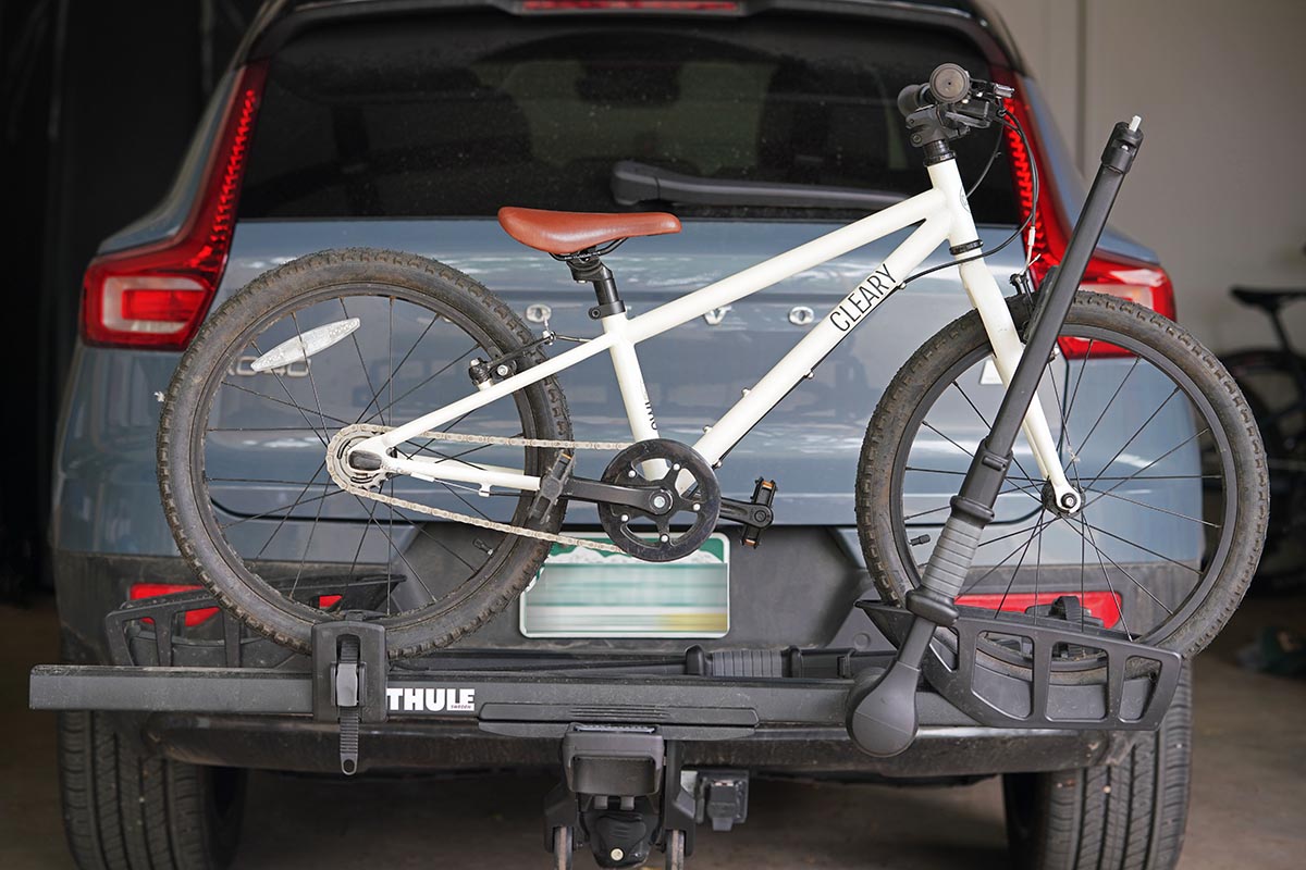 Thule T2 Pro XTR hitch rack (kids bike loaded)