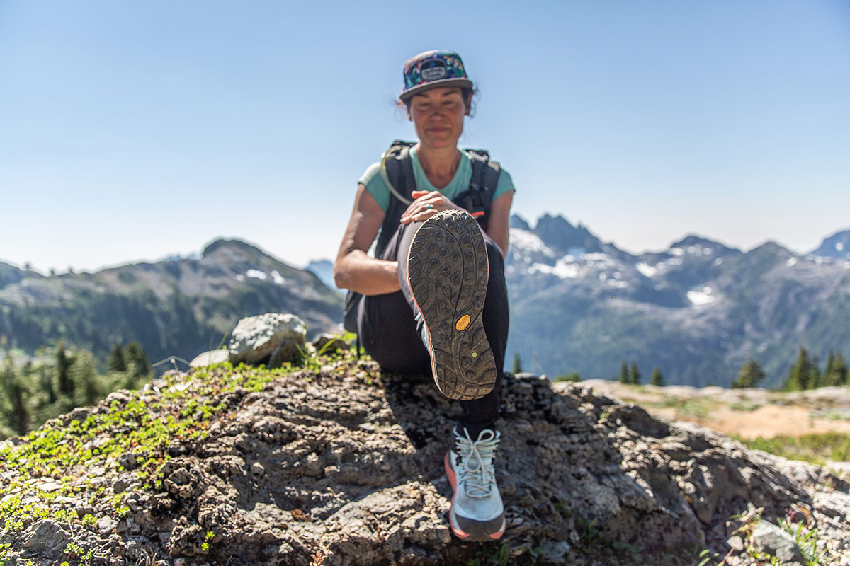 Topo Athletic Trailventure 2 hiking boots (traction closeup)