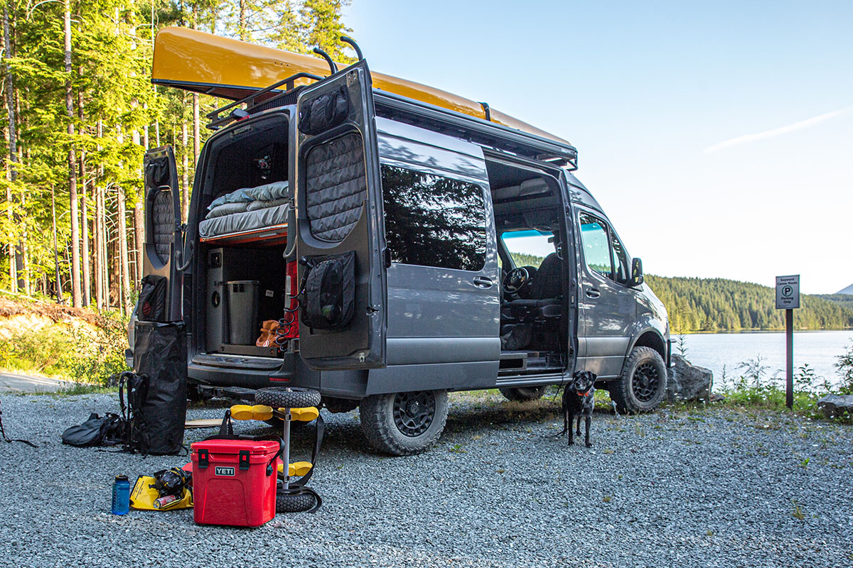 ​Yeti Roadie 24 cooler (next to Sprinter van)