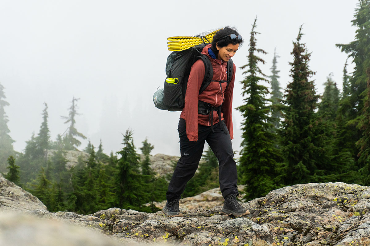 ​​​Zpacks Arc Haul Ultra 60L backpack (hiking on foggy day)