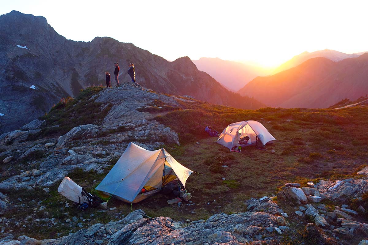 Zpacks Duplex Zip trekking-pole tent (camping in mountains)