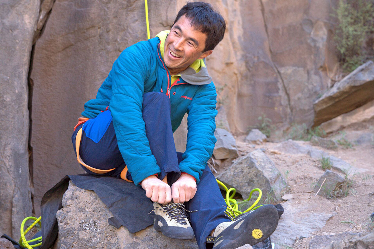 How to Choose Climbing Shoes (La Sportiva TC Pro lacing)