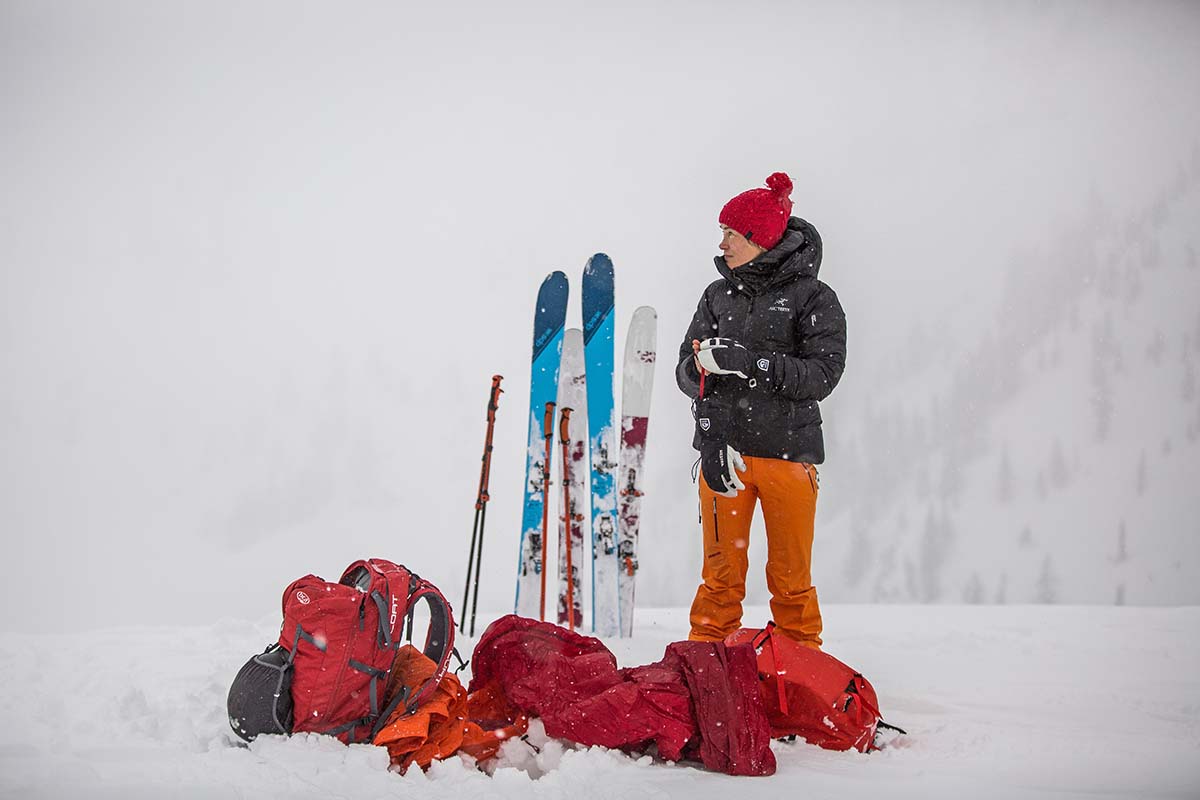 Layering for Backcountry Skiing (winter jacket)